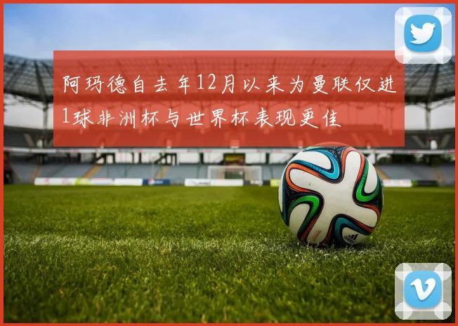 阿玛德自去年12月以来为曼联仅进1球非洲杯与世界杯表现更佳